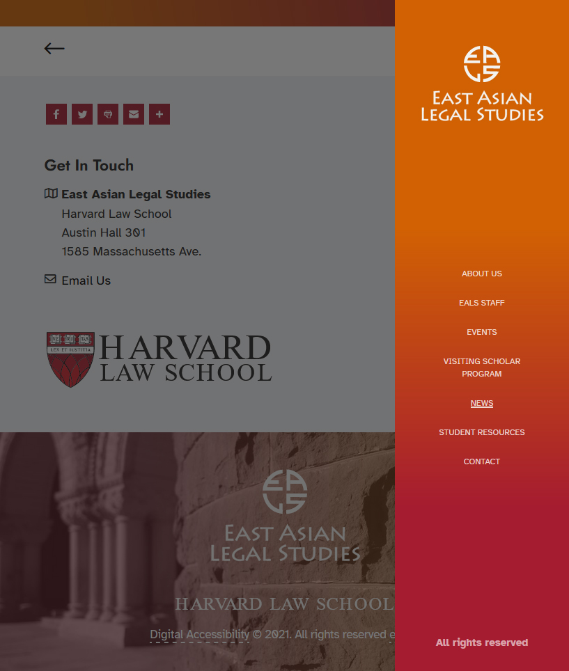 Mobile Navigation - https://eals.law.harvard.edu &copy; by eBree Web Design