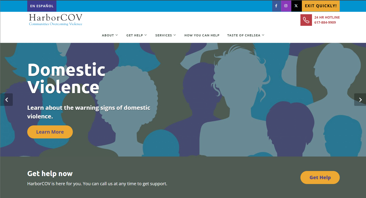 View HarborCOV Domestic Violence Nonprofit website