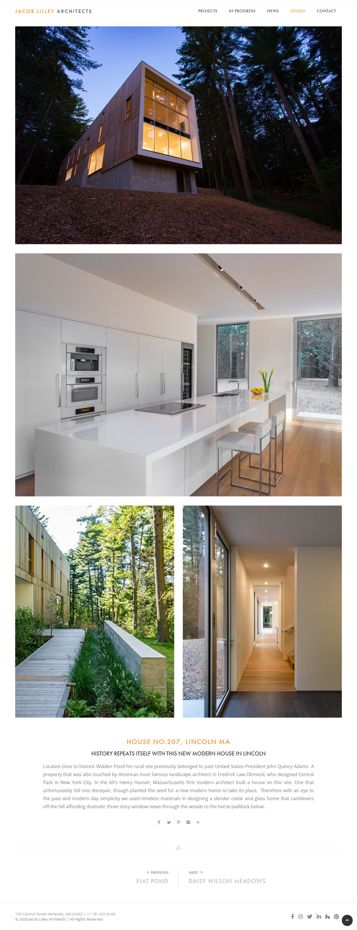 Project scrolling content - jlaarchitects.com &copy; by eBree Web Design