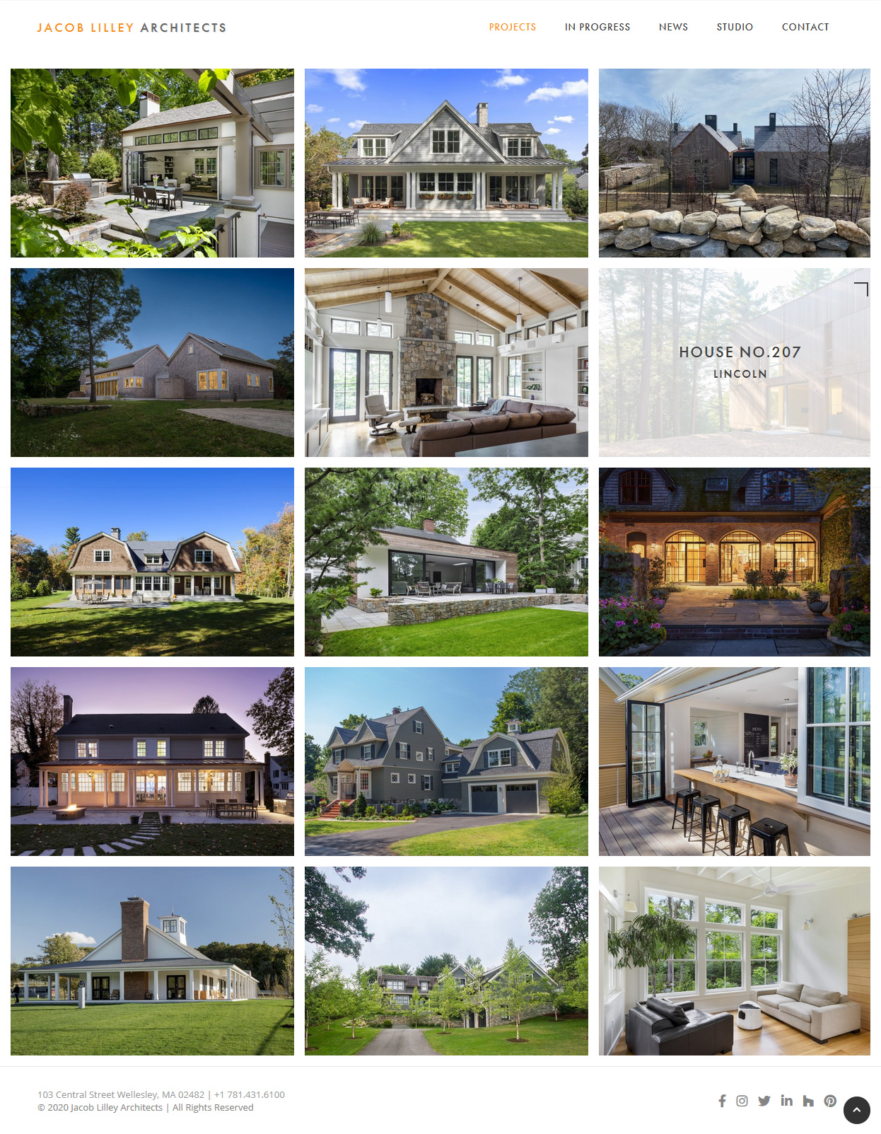Portfolio grid - jlaarchitects.com &copy; by eBree Web Design