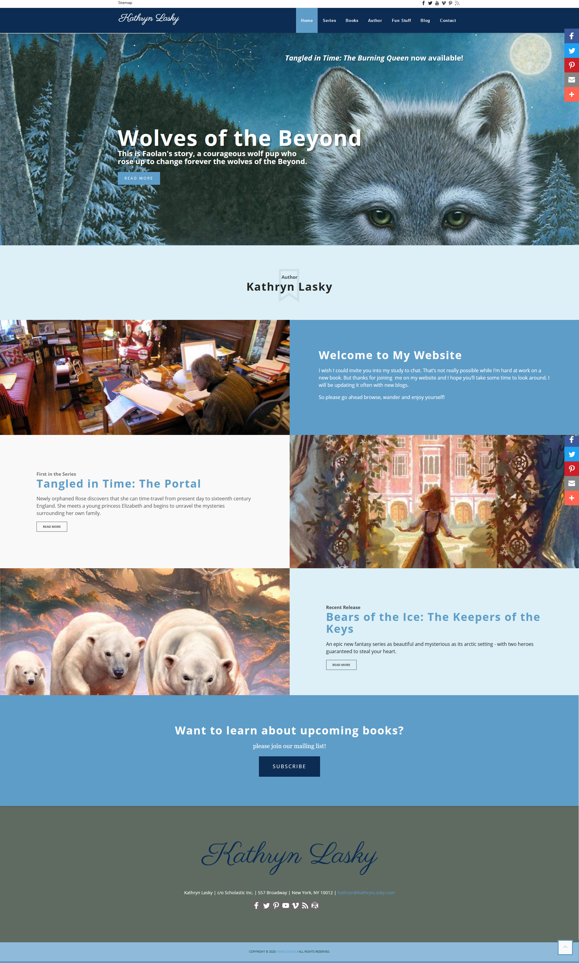 View Kathryn Lasky Author website